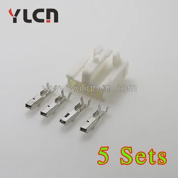 

Free Shipping 5 Sets 4 Pin Waterproof Female Connector With Terminal