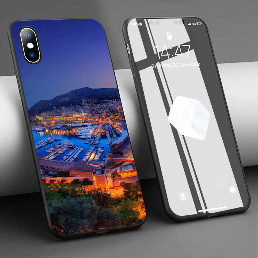 Coque красивые горит Монте Карло мягкий силиконовый чехол для телефона iPhone 11 Pro Max X 5S