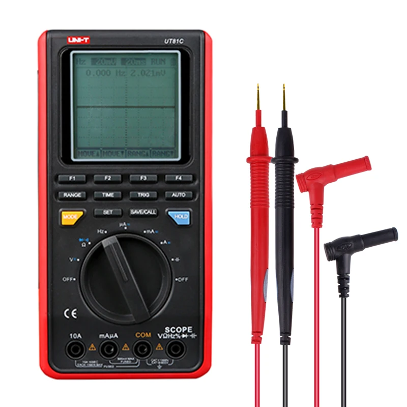UNI-T UT81C Scope Multimeters Input Sensitivity Diode USB Interface Voltage Capacitance Meter Oscilloscope Electrica UNI-T UT81C Scope Multimeters Input Sensitivity Diode USB Interface Voltage Capacitance Meter Oscilloscope Electrica
