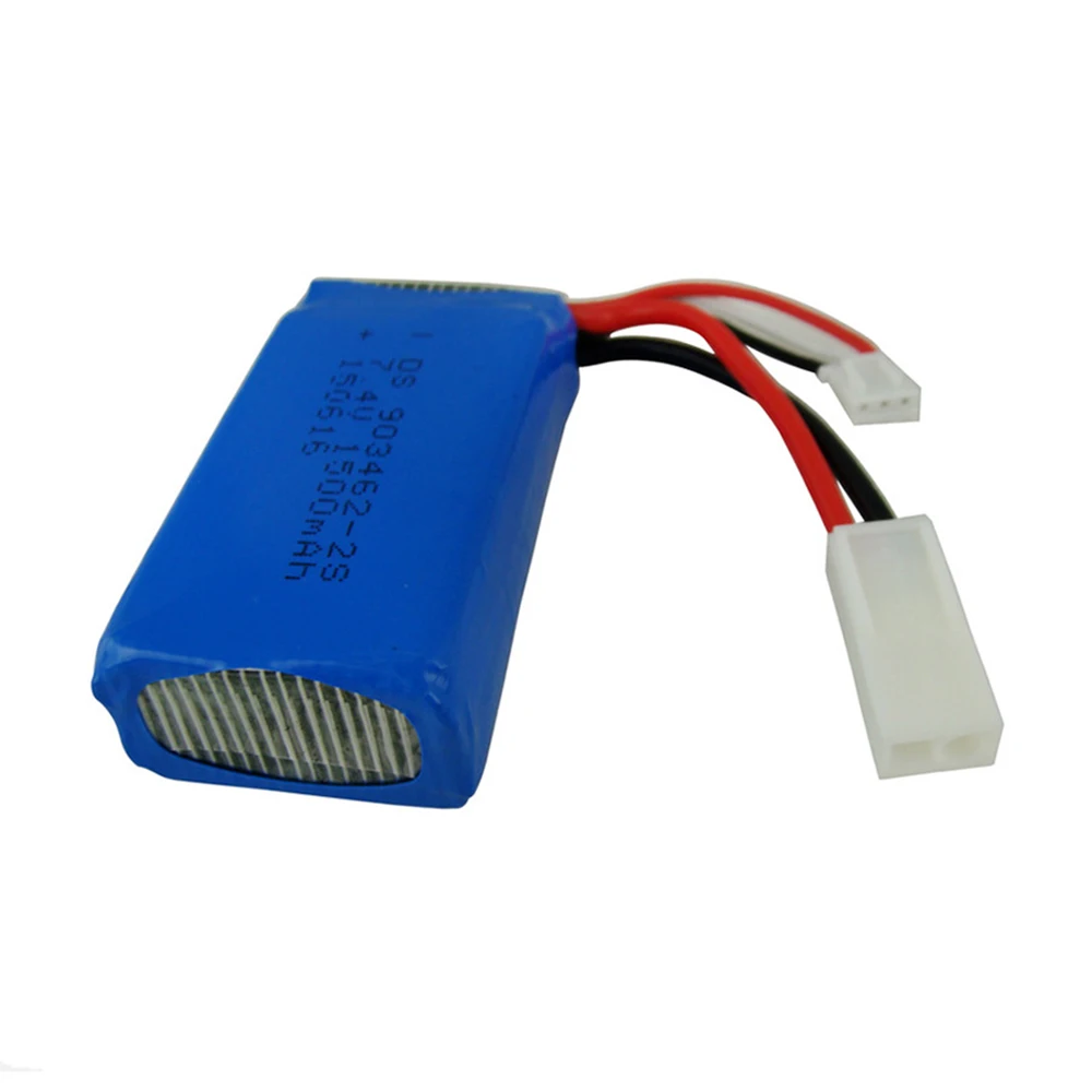 Литий Полимерный Аккумулятор 7 4 В 1500 мАч для Wltoys 144001 car Feilun FT009 Huanqi 955/948 RC лодка
