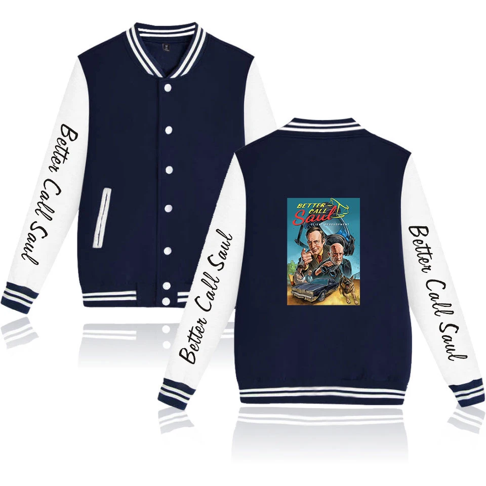 Better Call Saul Fashion Customization Women/Men Jackets Long Sleeve Baseball Jacket 2020 New Harajuku Casual Streetwear Clothes Better Call Saul Fashion Customization Women/Men Jackets Long Sleeve Baseball Jacket 2020 New Harajuku Casual Streetwear Clothes