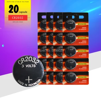 

20pcs original brand new battery for Energizer cr2032 3v button cell coin batteries for watch computer cr 2032