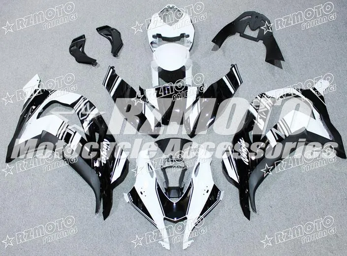 4 подарки ABS литья под давлением полный обтекатель комплект подходит для Kawasaki Ninja ZX-10R zx10r 16 17 корпус набор черный белый хороший