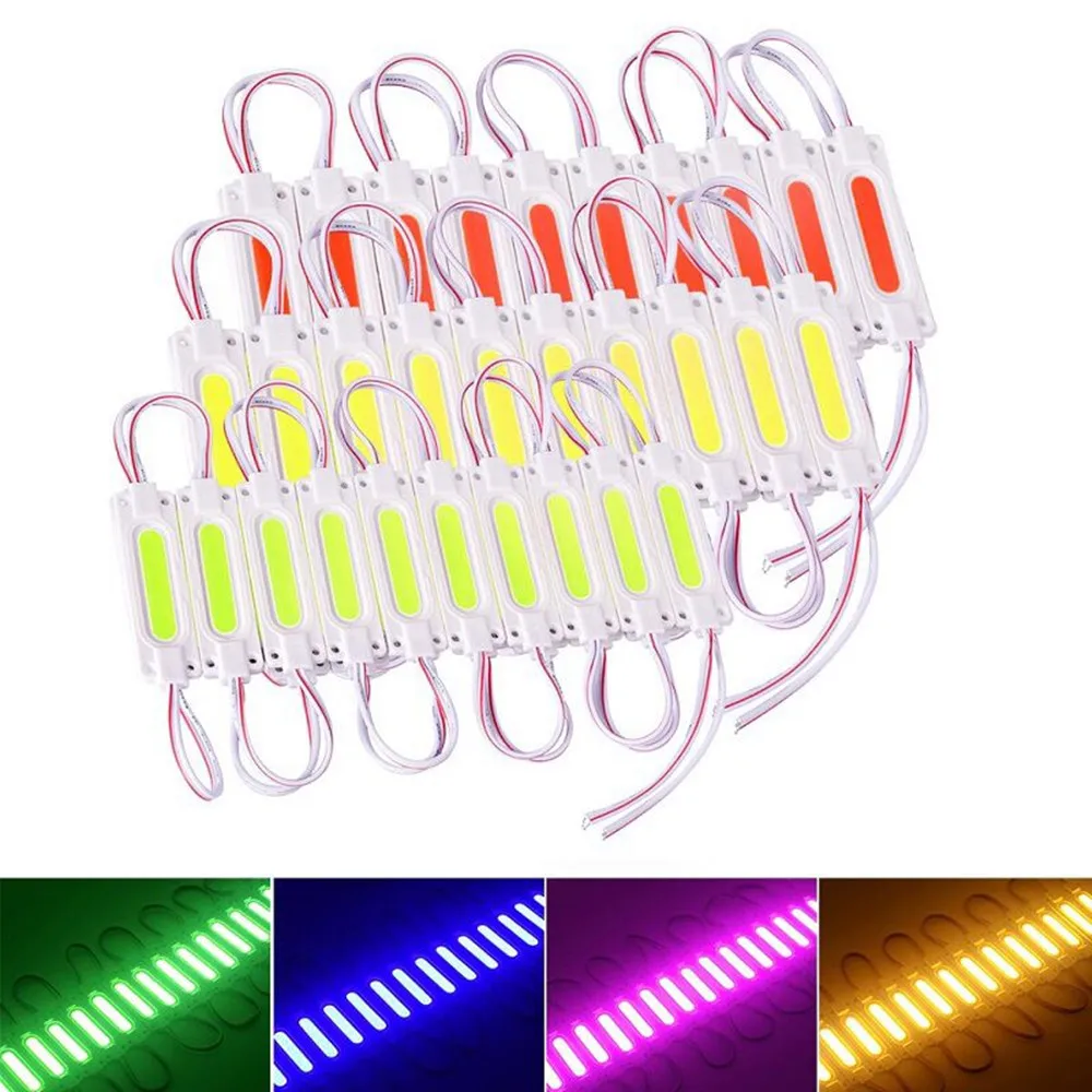 50pcs/2W Lot injection with lens COB LED module waterproof back light backlight for sign channel letter DC12V IP | Лампы и освещение