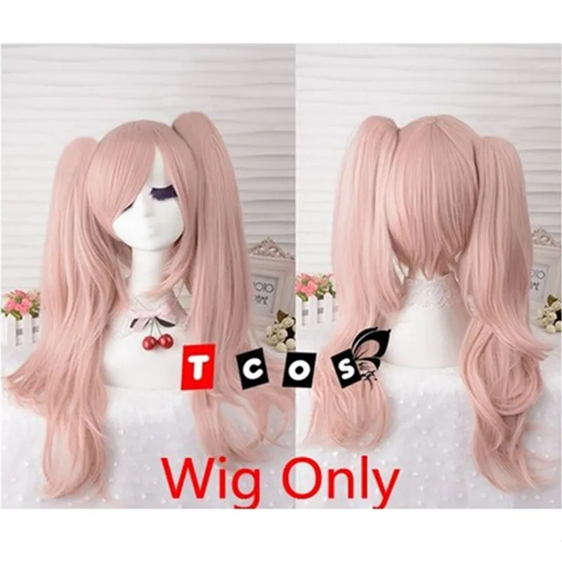 Wig Only Danganronpa cosplay Dangan Ronpa Junko Enoshima embolicininushio Kimuchi символ знак триггер счастливый хаос Косплей Костюм - Цвет: Wig Only