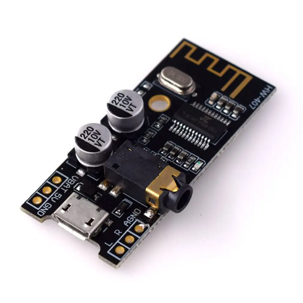 HW-407 Digital Audio Amplifier Board Wireless Audio Module 4.2 Stereo Lossless High Fidelity Hifi Diy Modification Black