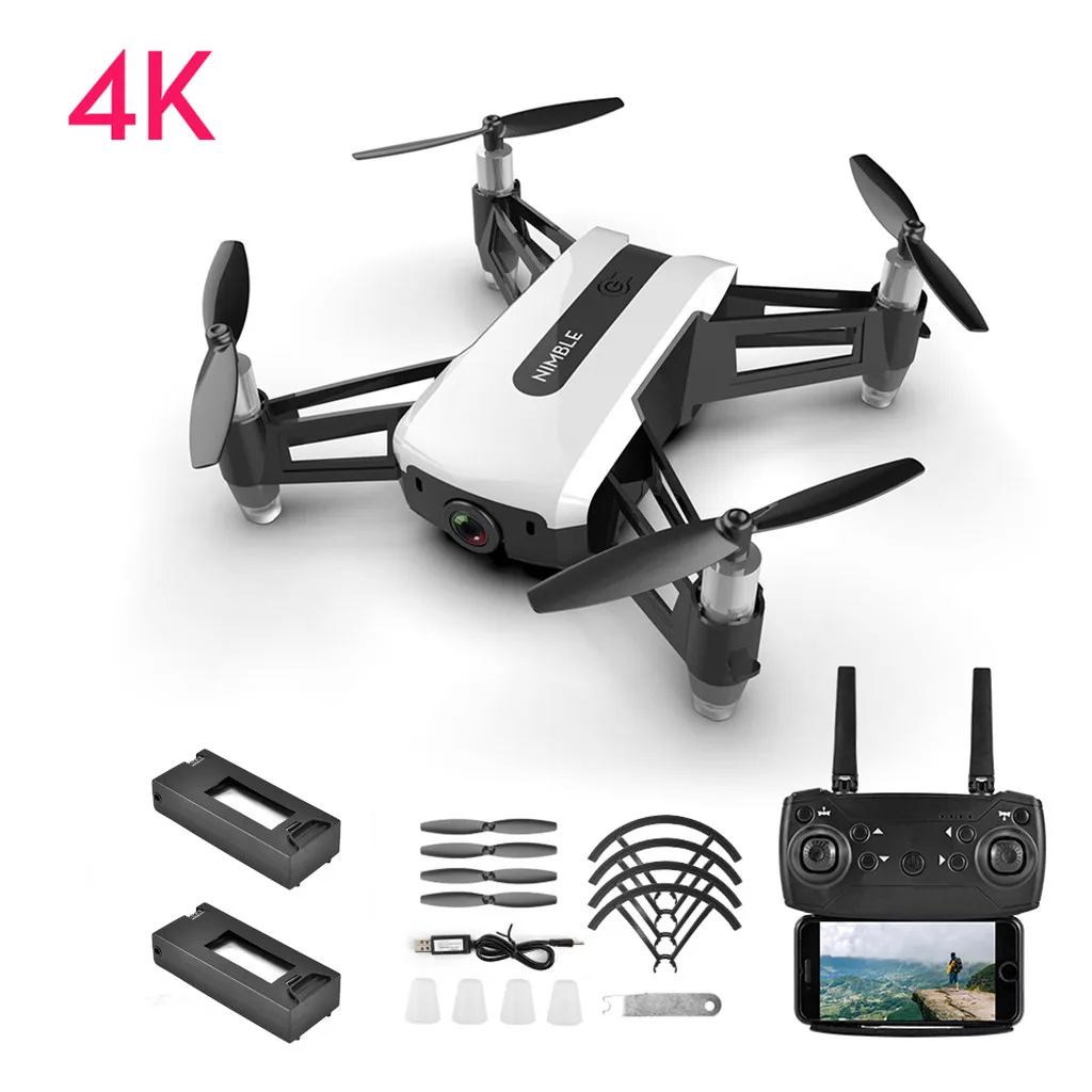 2,4G wifi 4K камера HD Квадрокоптер 12 мин длительность полета высота удержания FPV Дрон игрушки для детей Подарки для детей# B20