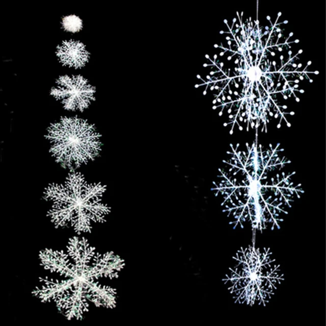 18 Snowflake Artificial Snow  Plastic Snowflakes Crafts - Artificial Snow  & Snowflakes - Aliexpress