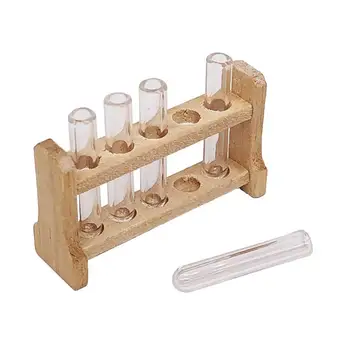 

1/12 Miniature Doll House Laboratory Test Tube Rack Decor Pretend Play Kids Toy