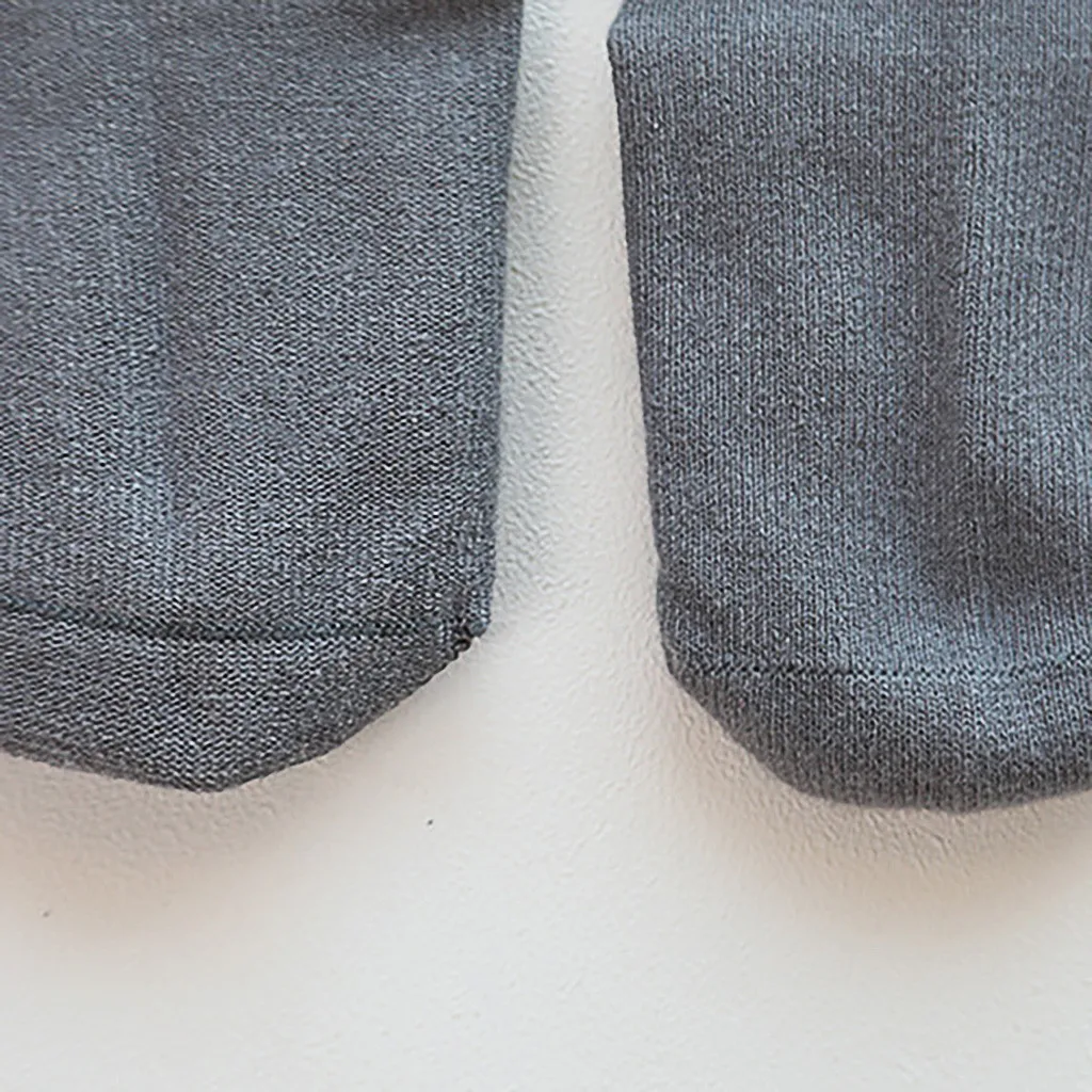 От 0 до 5 лет носки для малышей однотонные детские носки из чесаного хлопка Нескользящие свободные носки-тапочки без косточек