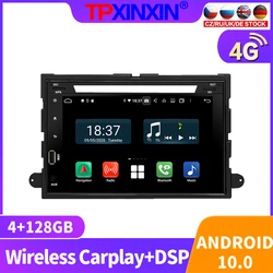 Radio Multimedia con GPS para coche, Radio con reproductor de vídeo, estéreo, accesorios, DVD, 2Din, Android 128, 10,0 GB, para Ford Fusion 2006  2010