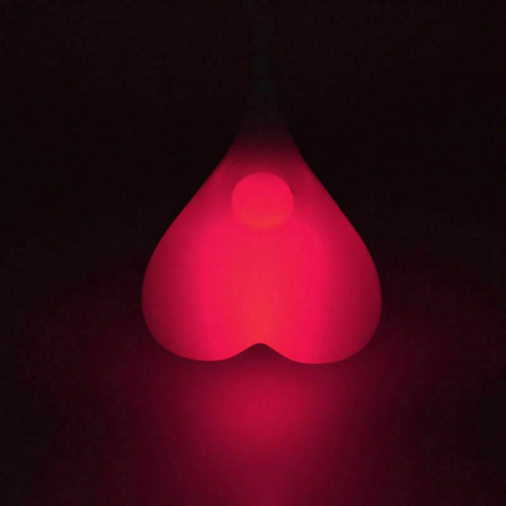 Silicone Bike Safe Lamp Bicycle Back Rear Tail Cycling LED Light Heart Ball Egg