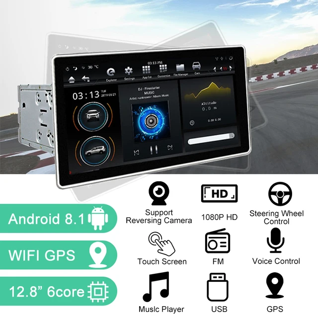 $US $381.52  12.8 inch Android 8.1 Car Stereo Radio Multimedia Video Player WIFI 2+32G 1920*1080 IPS Screen Car 