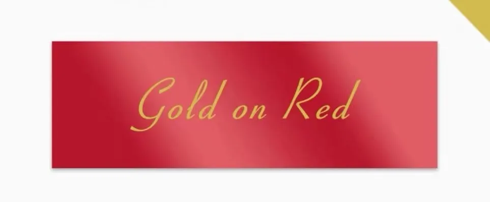 Gold on Red