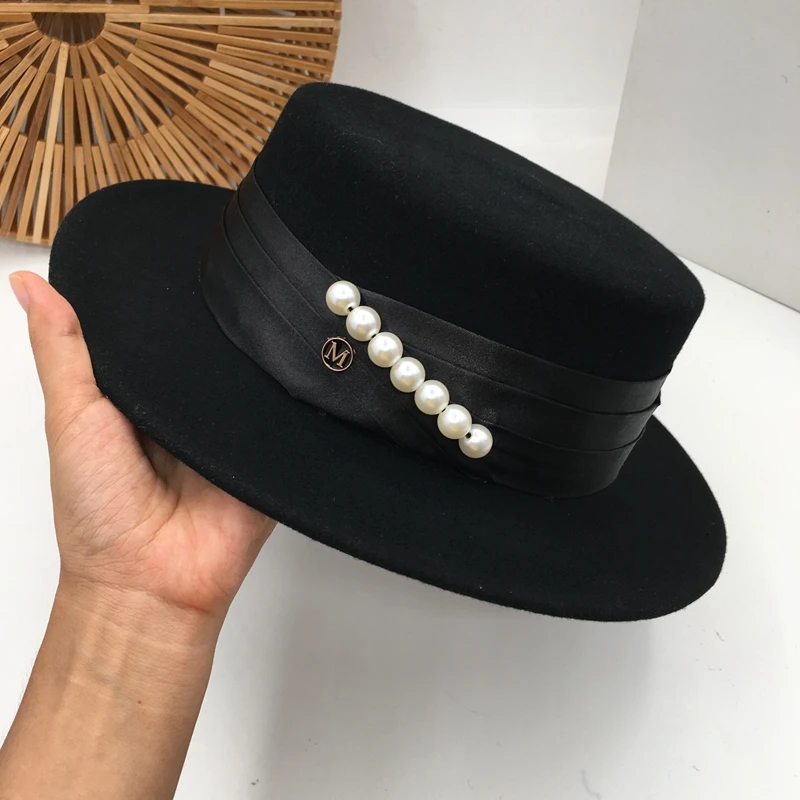 Шапка женская британская socialite qiu dong восстанавливающая древние пути хан издание джокер черная шерстяная шляпа плоская мягкая мужская фетровая шляпа федорс