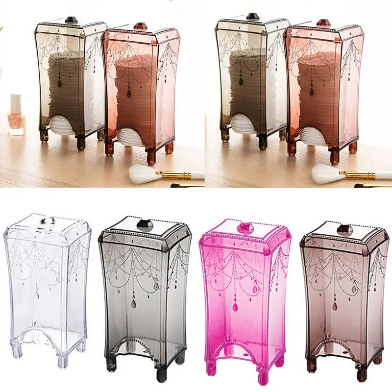 

Women Men Unisex Cosmetic Box Cpttpn Pads Storage Box Transparent Solid PlasticBox