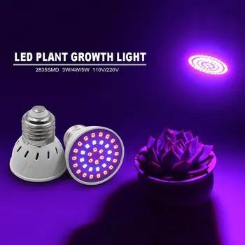 

3W Led Grow Light Bulb Full Spectrum Plant Light E27 E14 GU10 MR16 UV IR Led Growing Lamp For Hydroponics Flowers Vegetables