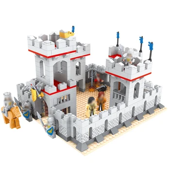 

Medieval Sastle Building Blocks Compatible Legoeinglys Knights of the Empire Soldier Figures Blocks Toys for Children gift