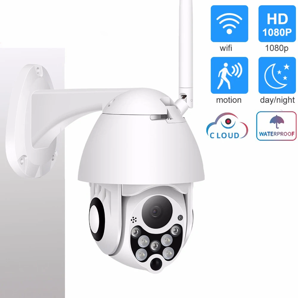 

Wireless WIFI Camera Outdoor 1080P Cloud Storage PTZ IP Camera Speed Dome CCTV Security Cameras P2P Camara WIFI Exterior