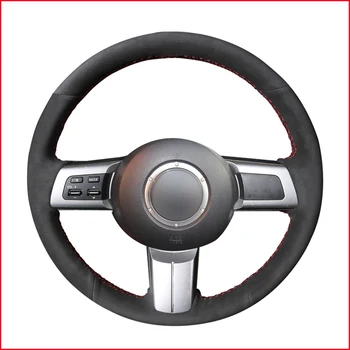 

Black Suede Car Steering Wheel Cover for Mazda MX-5 Miata 2009-2013 RX-8 2009-2013 CX-7 2007-2009