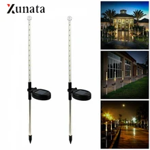 Светодиодный светильник на солнечной батарее с метеоритным дождем, водонепроницаемый Солнечный садовый светильник, вставляемый в дорожку, лампа для украшения сада