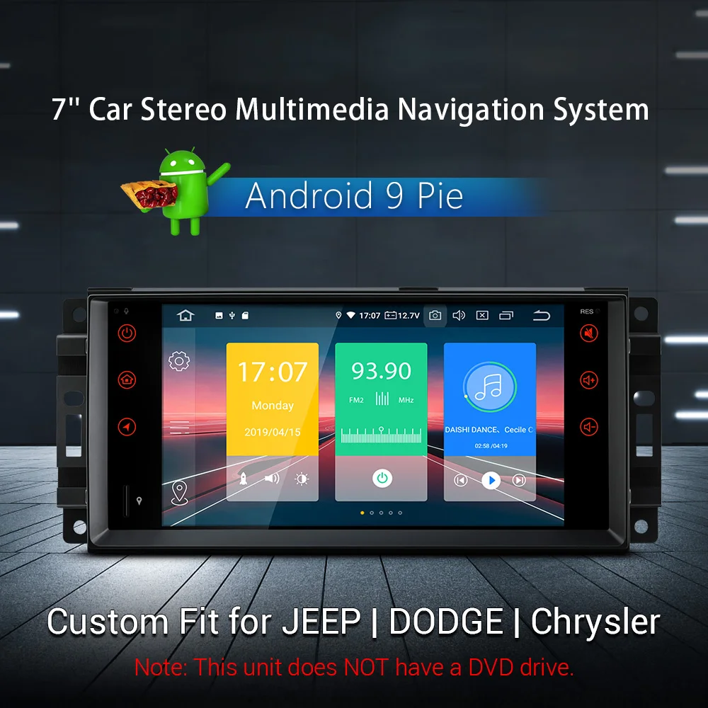 XTRONS 7'' Android 9.0 2G +16G Car Stereo Multimedia GPS Navigation