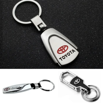 

Car Key Chain Logo Keyring Decoration for Toyota Corolla Prius Land Cruiser Rav4 Yaris Hilux CHR Camry Highlander Prado Keychain