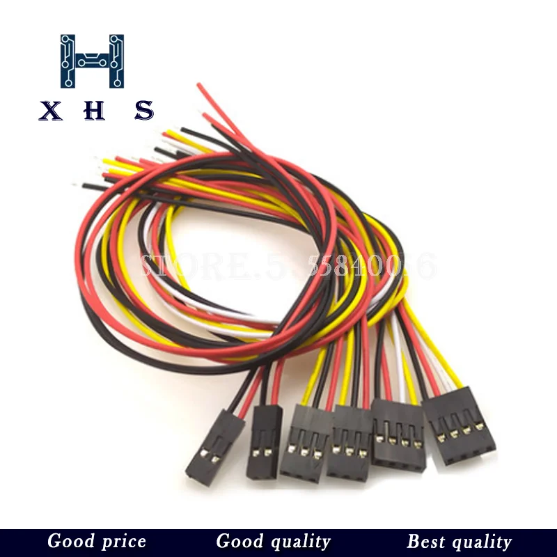 10PCS 20CM Single head Dupont Line connector plug with cable jumper wire 2.54MM PITCH 2/3/4/5/6/7/8/9/10 PIN 2P/3P/4P/5P | Обустройство
