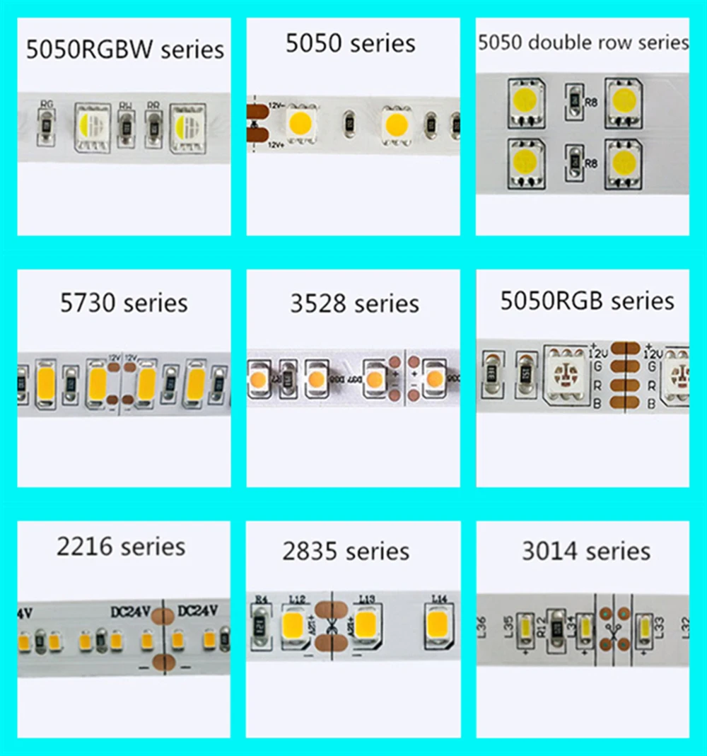 SMD 2835 двухрядная гибкая светодиодная лента IP20/IP67/IP68 Водонепроницаемый 240 светодиодный s/m светодиодный светильник DC 12V 24V Напряжение