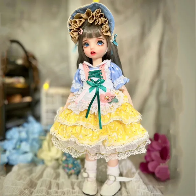 Handmade 1/6 Mini Fashion BJD Doll Cute Make Up Movable Joint 30CM Dolls Princess Clothes Suit Accessories Child Toy Girls Gifts 5