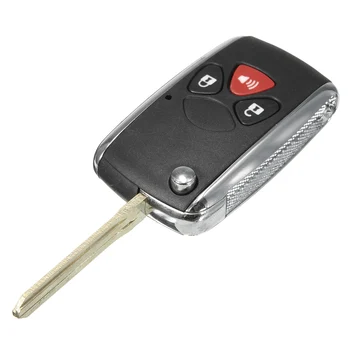 

Replacement Modified Flip Remote Key shell Fob Case Uncut Blade For Toyota 4Runner for Matrix RAV4 Venza Yaris
