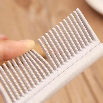 

comb hairdressing Large Tooth Comb Wide Toothed Combs Inside Buckle Plastic Anti Static Pear Head Hair Hairbrush Hairdressing