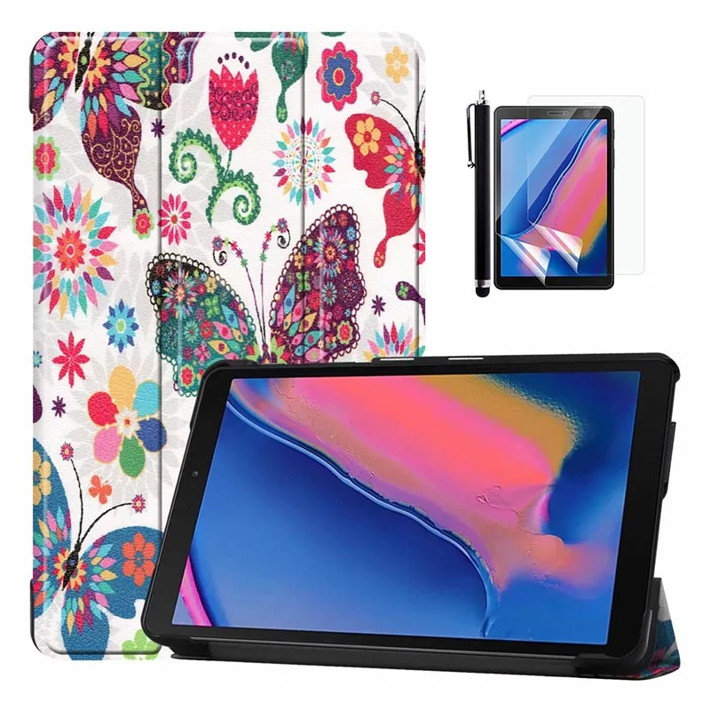 Для Samsung Galaxy Tab A 8,0 с S Pen ультра цветной рисунок умный чехол для Galaxy Tab A 8,0 с S Pen P200 P205