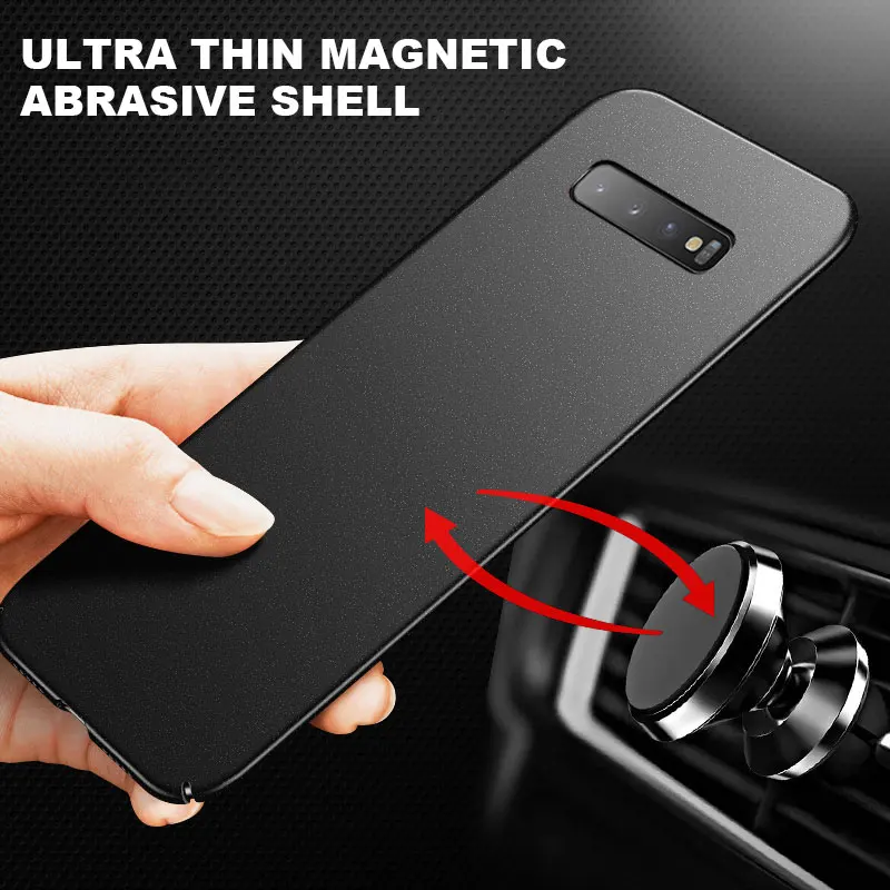 

Ultra-thin Magnetic Hard Matte PC Phone Case For Samsung Galaxy S20 S10 E 5G S9 S8 Note 10 9 8 Plus Frosted Protection Cover