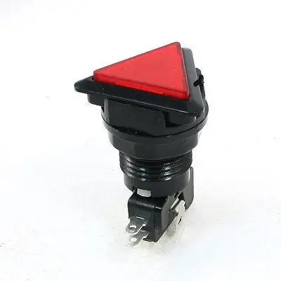 

Arcade Game Red Lamp SPDT Momentary Triangle Push Button Micro Switch