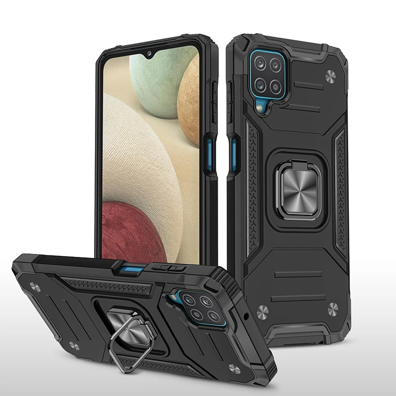 silicone case samsung Magnetic Case Cover for Samsung Galaxy A12 Case Samsung A12 Armor Shockproof Military Defender Car Holder Phone Case A 12 cute samsung cases Cases For Samsung