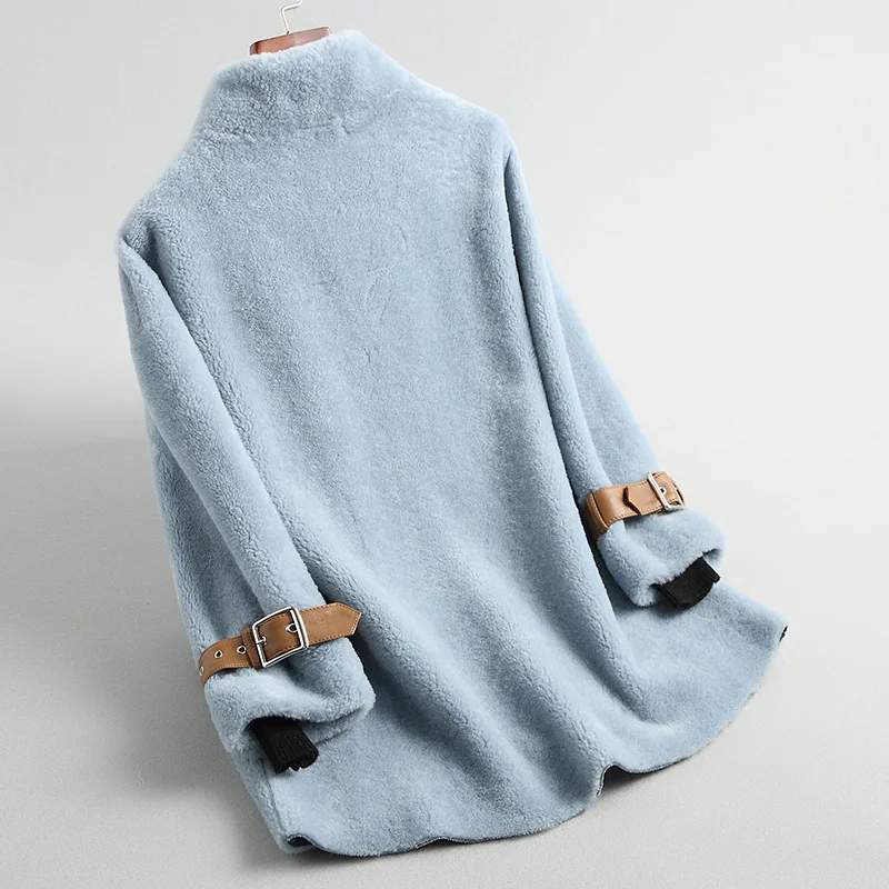 

300% шерстяное пальто, женские меховые пальто из овчины, зимняя куртка, женская одежда, 2020, корейские куртки, chaqueta mujer MY4095