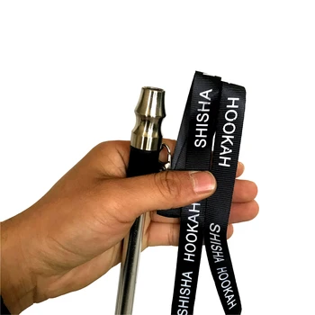 

high quality Reusable lanyard Hookah Mouthpieces Silicone & Stainless Steel Shisha Mouth Tip For Hookah Hose Sheesha Chicha