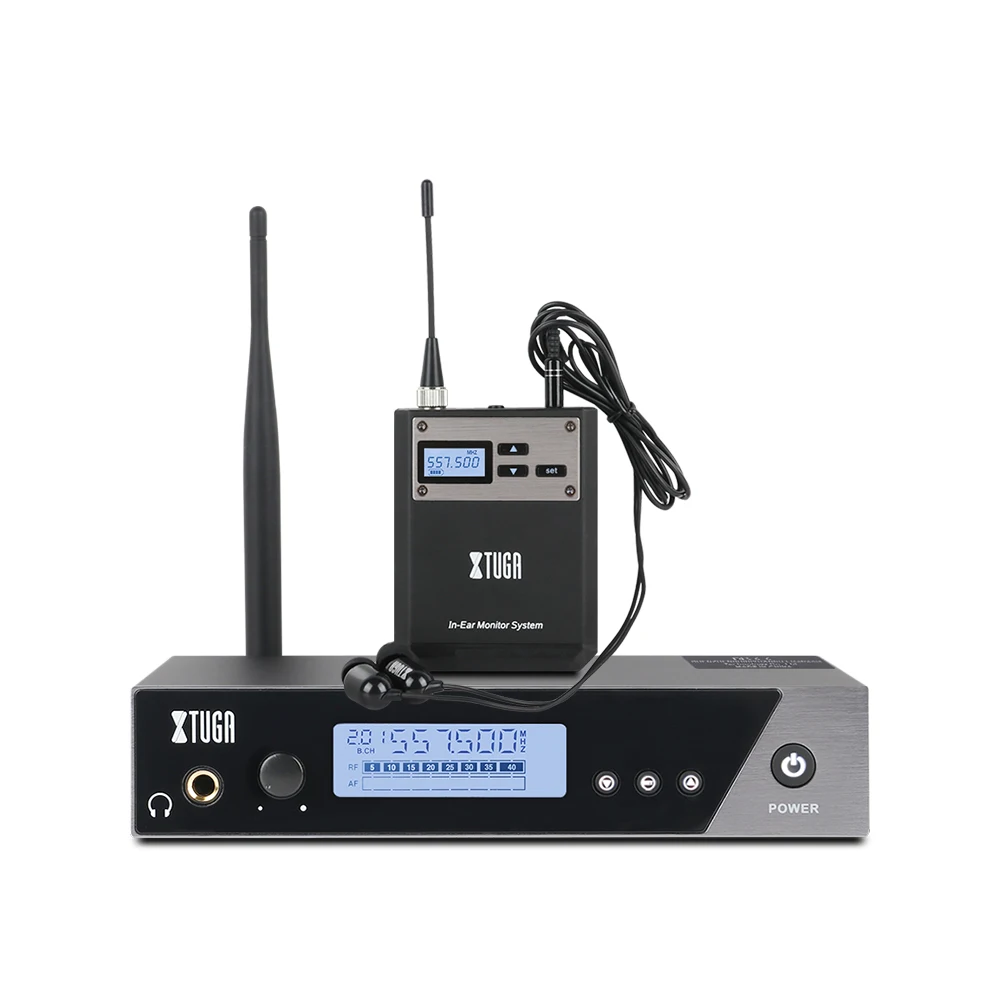1bodypack XTUGA IEM1100 весь мета UHF Беспроводной в ухо монитор системы одноканальный 40 частот выбор идеально подходит для сцены - Цвет: 1bodypack