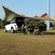 Sun Shade Canopy Tent Shade Canopy Hammock Large Size Picnic Tent Tarp-Awning Shade Waterproof Car Side Awning Rooftop Tent