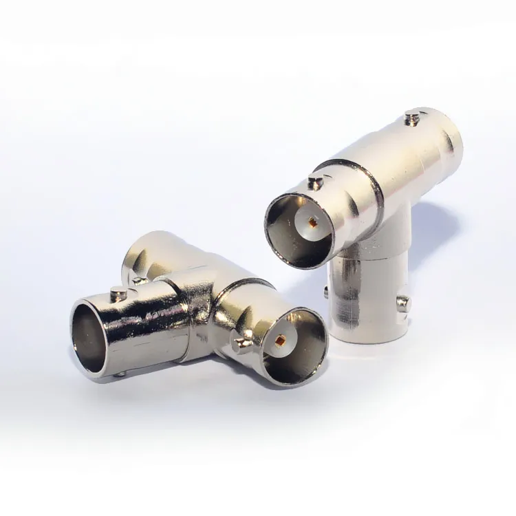10pcs 2PCS JR-B29 Right Angle tee BNC Connector three male connector for CCTV system