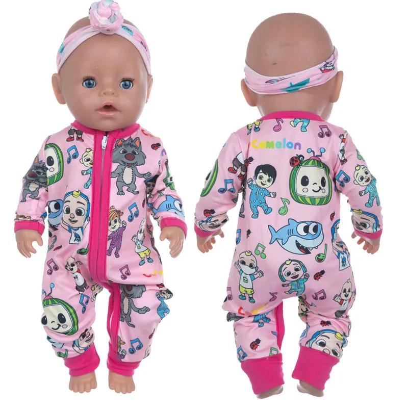Pajamas Fit For 17Inches Baby Doll 43cm Born Babies Doll Clothes barbie doll clothes doll clothes