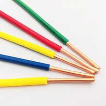 1 м/лот bv1мм квадратный одножильный жесткий провод анаэробный твердый BV 1 мм Чистый медный провод BV 1 мм огнестойкий анаэробный ПВХ кабель