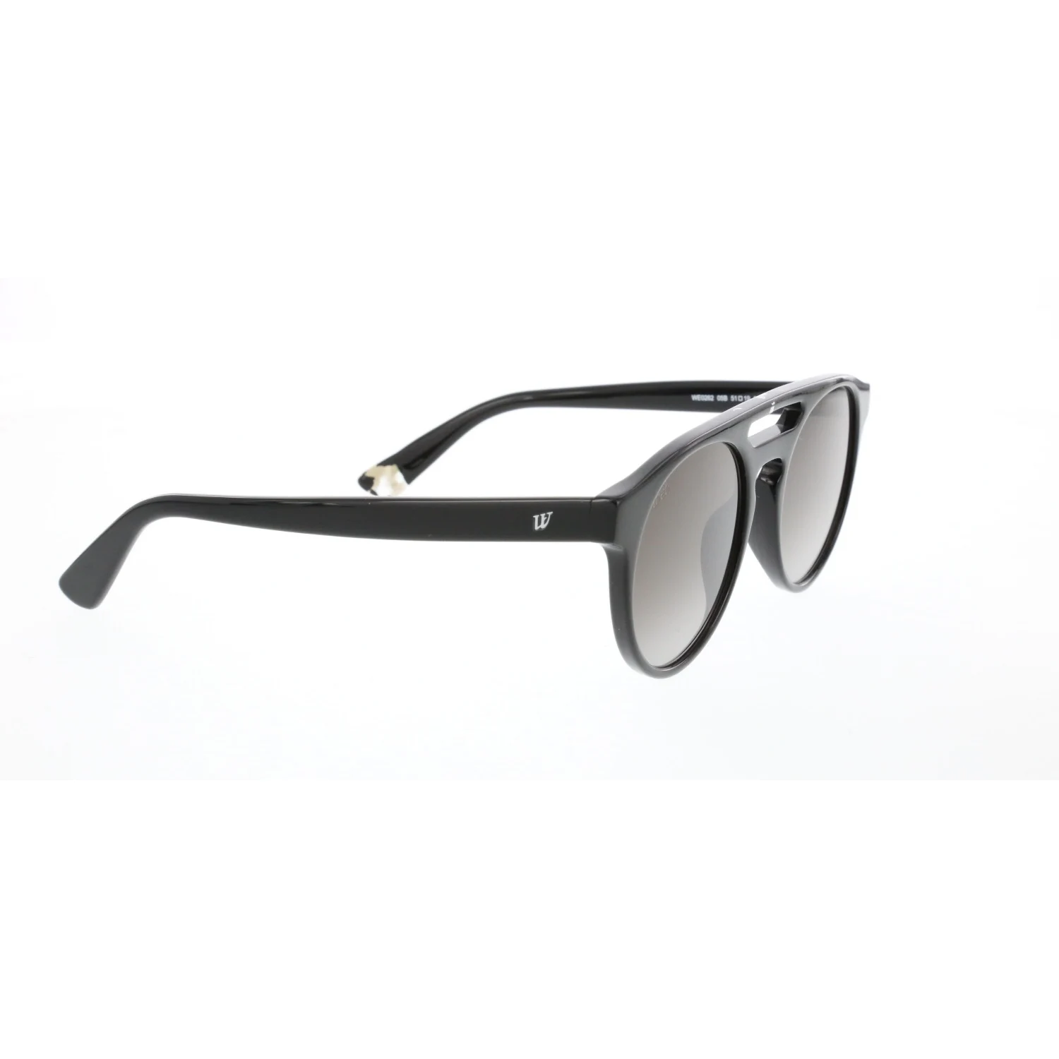 

Unisex sunglasses w 0262 05b bone black organic oval aval 51-19-145 web