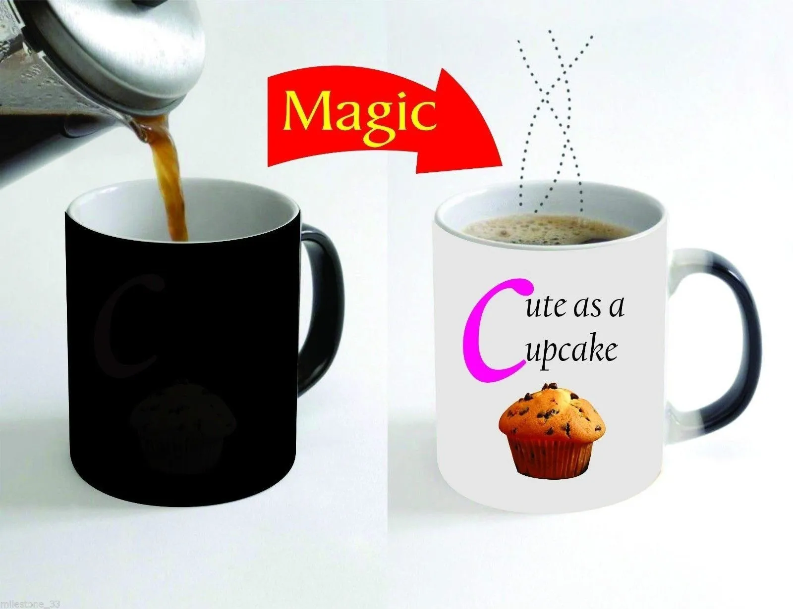 Cute As A Cupcake Color Change Magic Funny Love Coffee Mug 11 Oz. for Gifts | Дом и сад