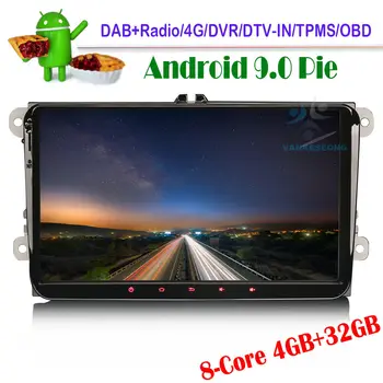 

9"Android 9.0 Bluetooth Car Multimedia Radio DAB+WIFI Stereo GPS NAVI for VW Golf MK5 6 Sharan Scirocco Mk3 Touran Sharan Polo