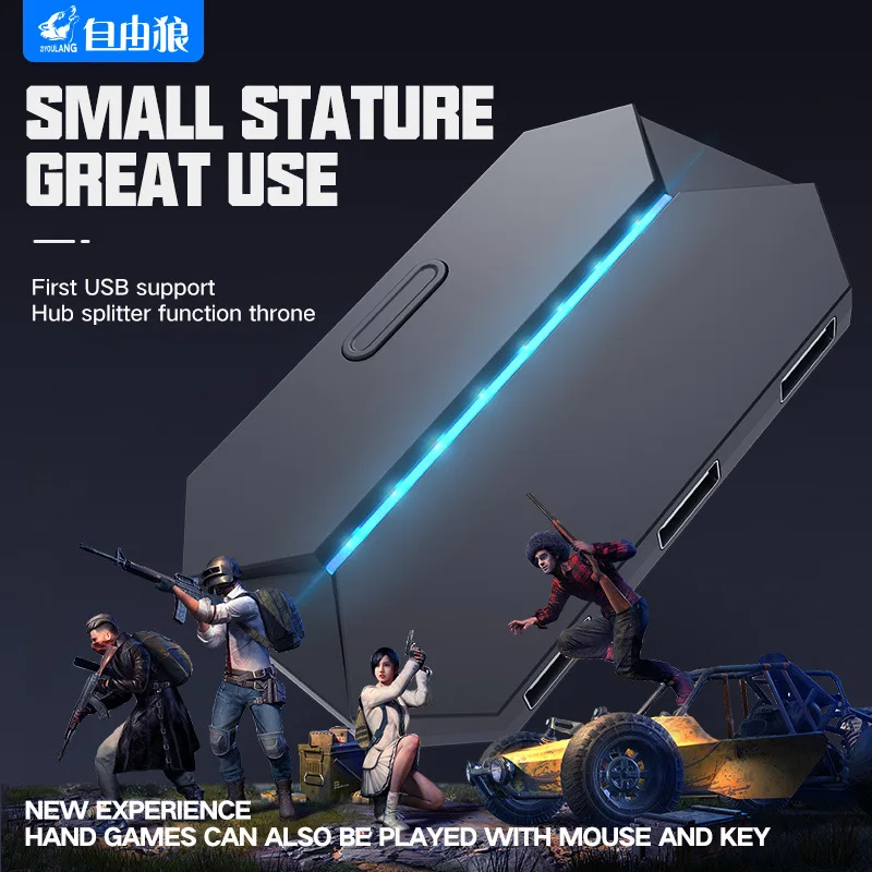 

rezar p30 Gamepad Mobile Bluetooth Android PUBG Controller Mobile Controller Gaming Keyboard Mouse Converter For Android iOS