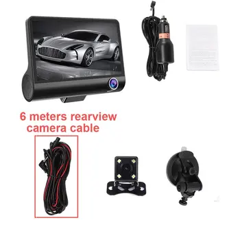 

New Car DVR 3/2 Cameras Lens 4.0 Inch Dash Camera Dual Lens with Rearview Camera Video Recorder Auto Recorder DVRS Dash Cam