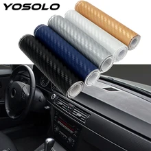 YOSOLO наклейки для автомобильного интерьера, виниловая пленка для автомобиля, 3D наклейки для автомобиля, наклейки из углеродного волокна, аксессуары для украшения автомобиля