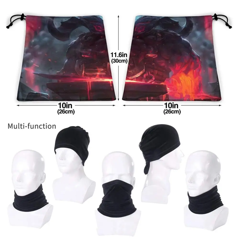 head scarf men Ornn Microfiber Neck Warmer Bandana Scarf Face Mask Ornn Gaming Standartskin Skin Splashart head scarf men